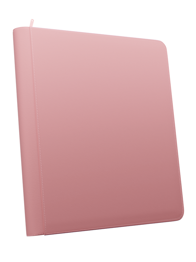 Stealth 12 Pocket Zip Binder - Pink