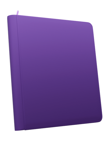 Stealth 12 Pocket Zip Binder - Purple