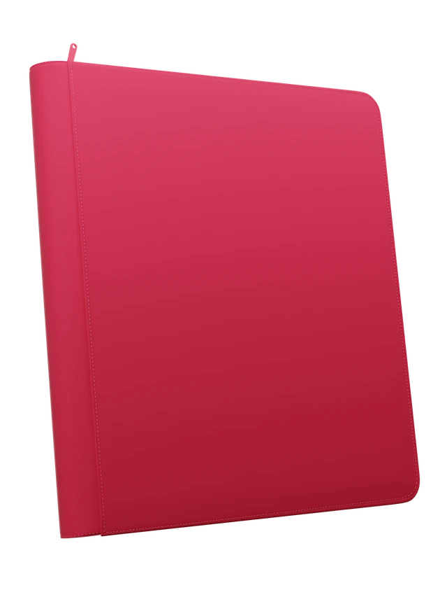 Stealth 12 Pocket Zip Binder - Red