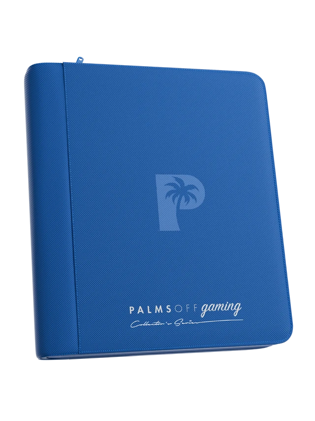 Collector's Series 4 Pocket Top Loader Zip Binder - Blue