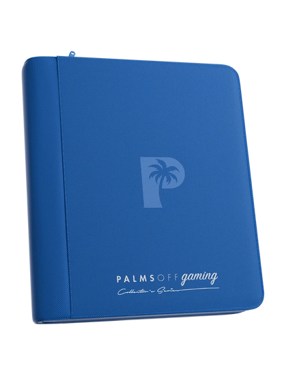 Collector's Series 4 Pocket Top Loader Zip Binder - Blue