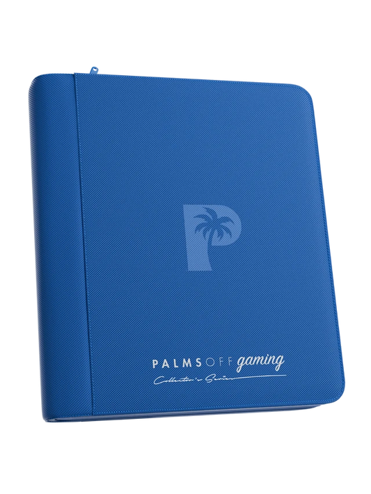 Collector's Series 4 Pocket Top Loader Zip Binder - Blue