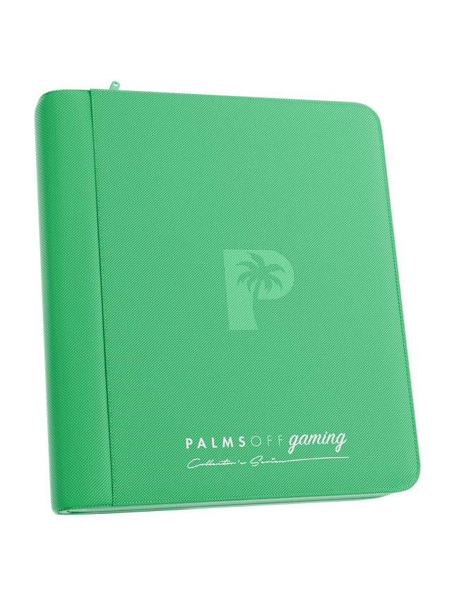Collector's Series 4 Pocket Top Loader Zip Binder - GREEN