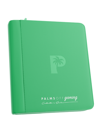 Collector's Series 4 Pocket Top Loader Zip Binder - GREEN