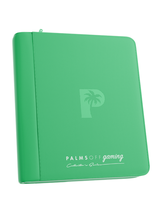 Collector's Series 4 Pocket Top Loader Zip Binder - GREEN
