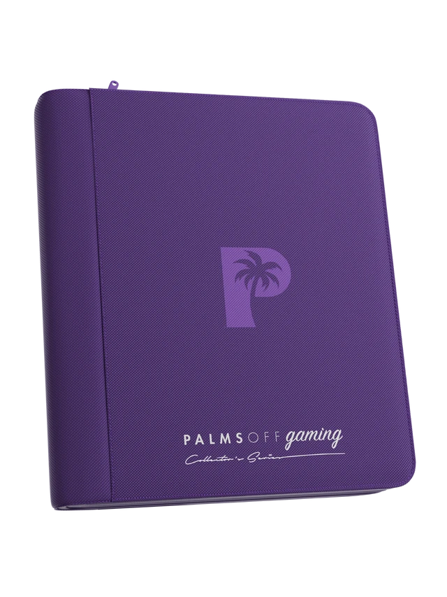 Collector's Series 4 Pocket Top Loader Zip Binder - Purple