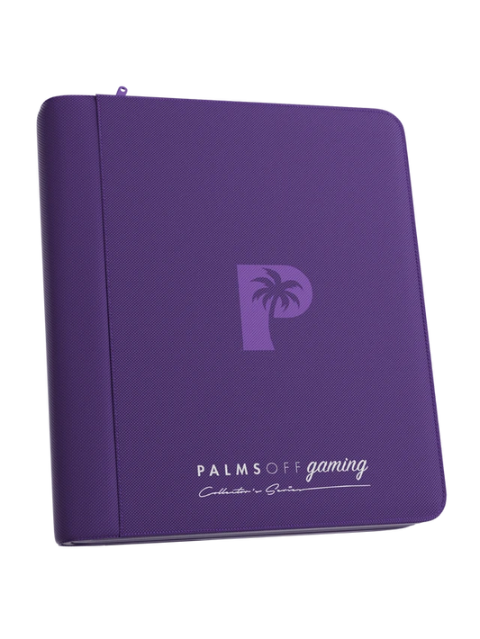 Collector's Series 4 Pocket Top Loader Zip Binder - Purple