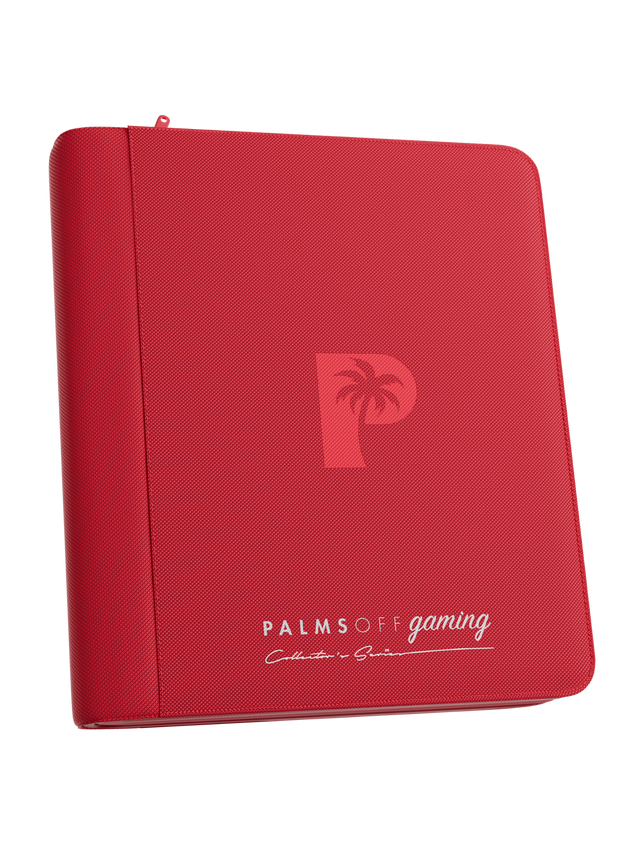 Collector's Series 4 Pocket Top Loader Zip Binder - Red