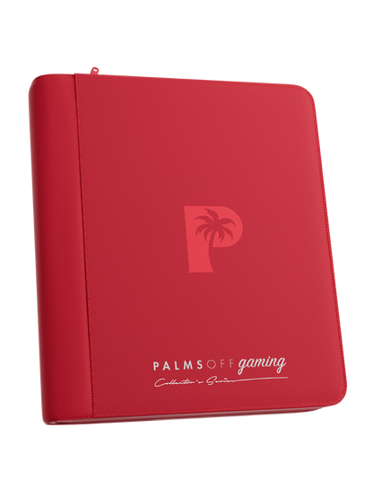 Collector's Series 4 Pocket Top Loader Zip Binder - Red