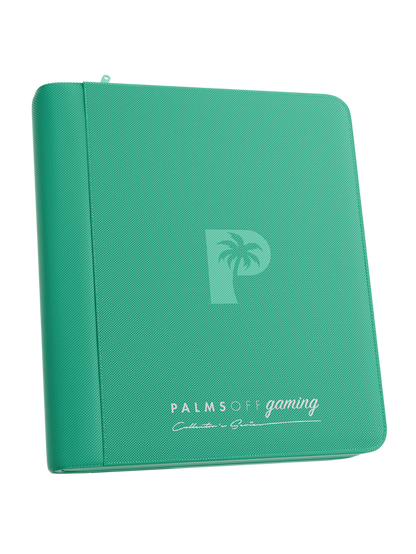 Collector's Series 4 Pocket Top Loader Zip Binder - Turquoise
