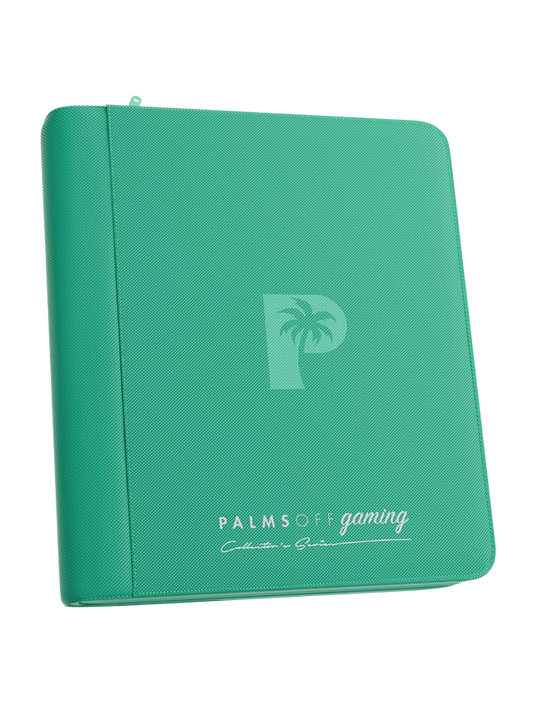 Collector's Series 4 Pocket Top Loader Zip Binder - Turquoise