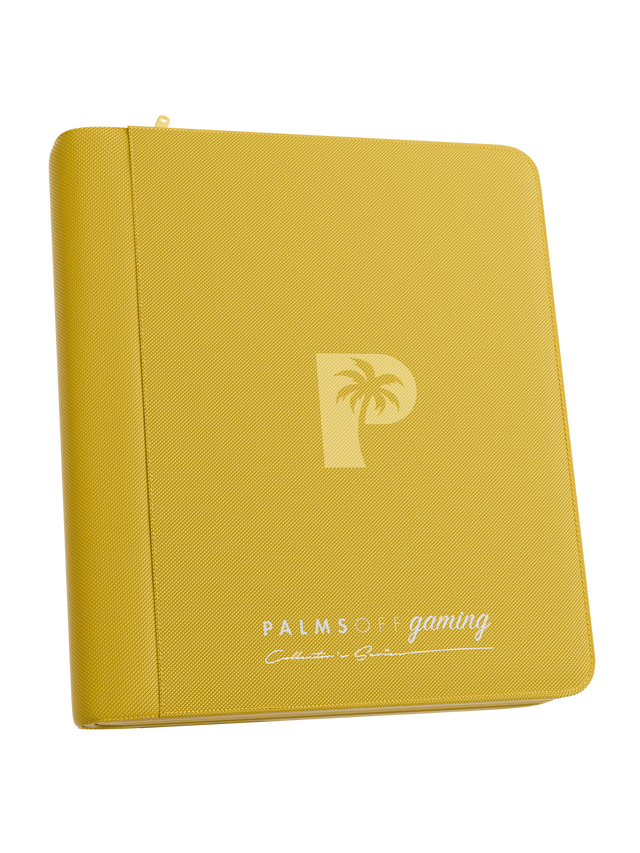 Collector's Series 4 Pocket Top Loader Zip Binder - Yellow