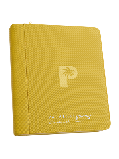 Collector's Series 4 Pocket Top Loader Zip Binder - Yellow