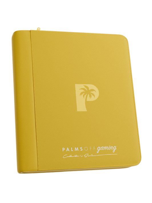 Collector's Series 4 Pocket Top Loader Zip Binder - Yellow