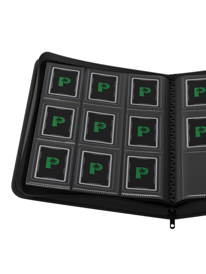 Collector's Series 9 Pocket Top Loader Zip Binder - Black
