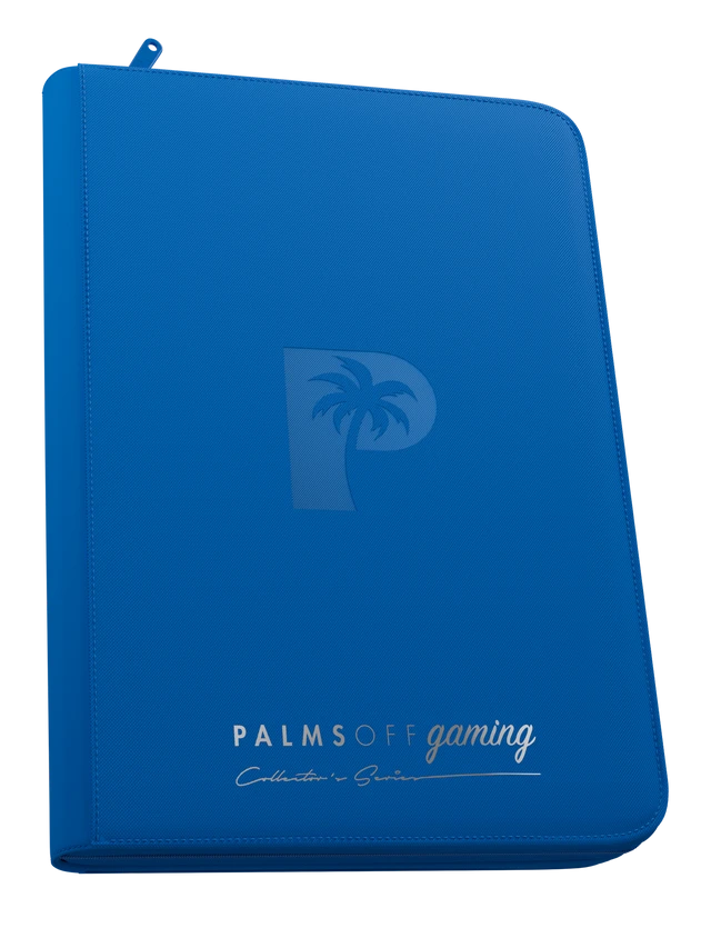 Collector's Series 9 Pocket Top Loader Zip Binder - Blue