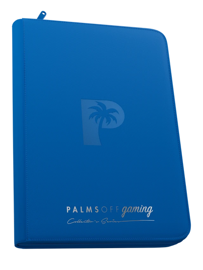 Collector's Series 9 Pocket Top Loader Zip Binder - Blue