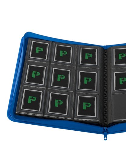 Collector's Series 9 Pocket Top Loader Zip Binder - Blue
