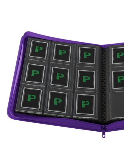 Collector's Series 9 Pocket Top Loader Zip Binder - Purple