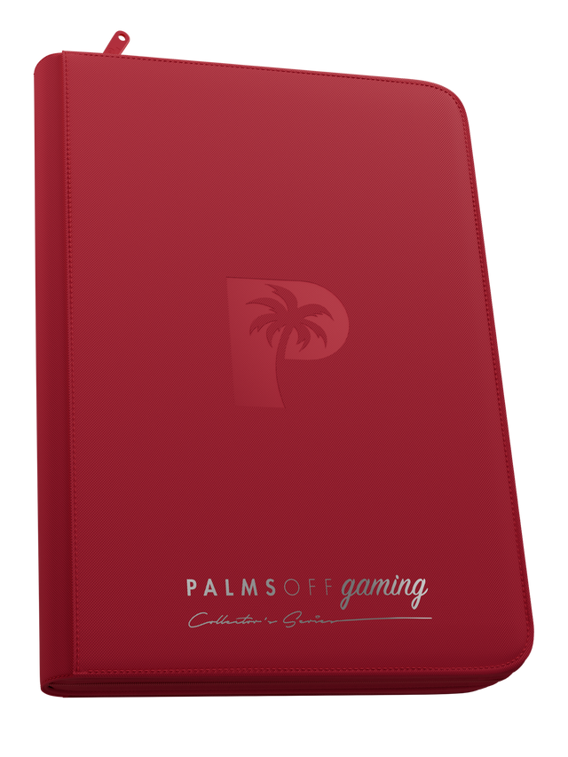 Collector's Series 9 Pocket Top Loader Zip Binder - Red