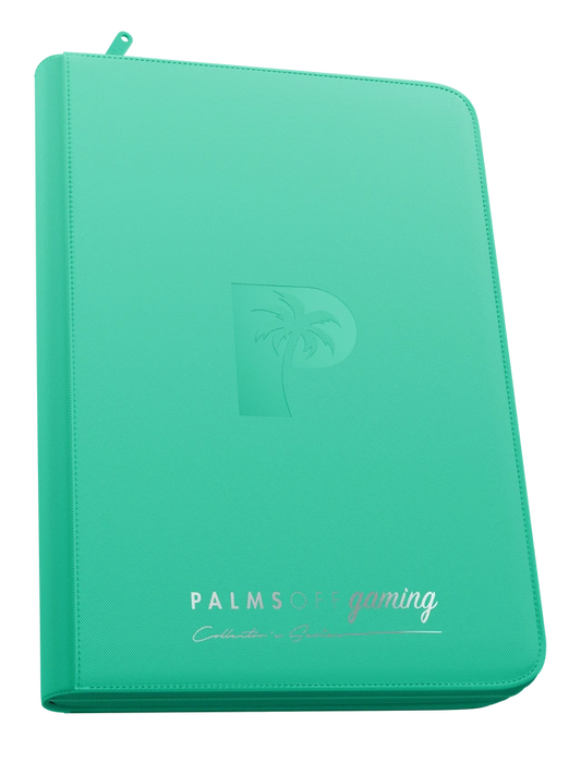 Collector's Series 9 Pocket Top Loader Zip Binder - Turquoise