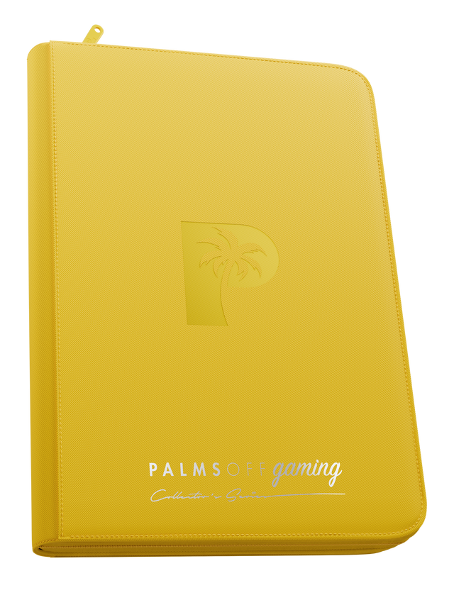 Collector's Series 9 Pocket Top Loader Zip Binder - Yellow