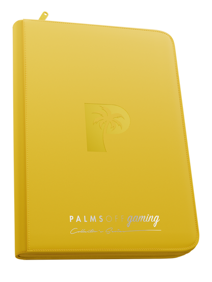 Collector's Series 9 Pocket Top Loader Zip Binder - Yellow