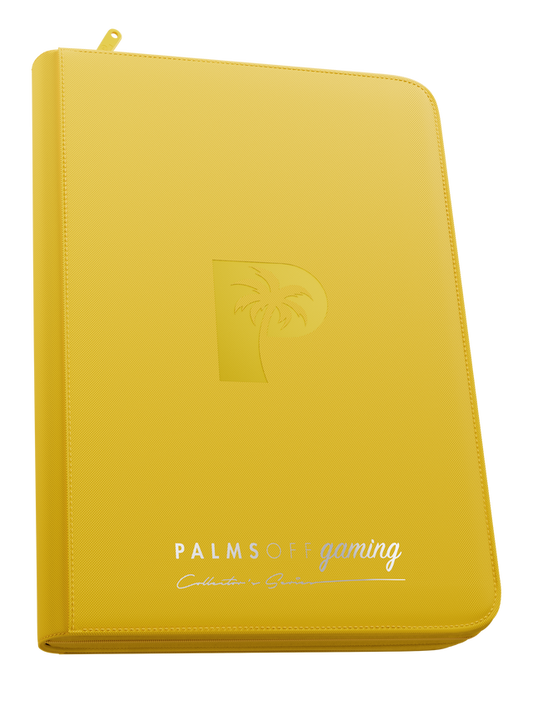 Collector's Series 9 Pocket Top Loader Zip Binder - Yellow