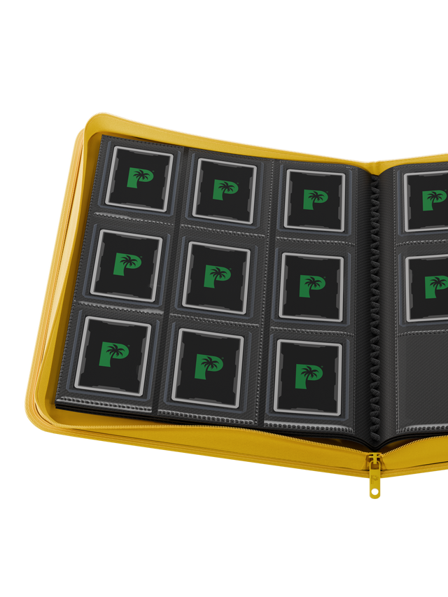 Collector's Series 9 Pocket Top Loader Zip Binder - Yellow