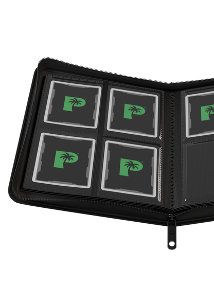 Collector's Series 4 Pocket Zip Binder - Black