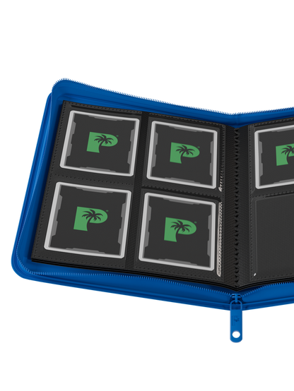Collector's Series 4 Pocket Zip Binder - Blue