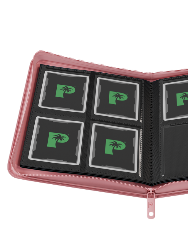 Collector's Series 4 Pocket Zip Binder - Pink