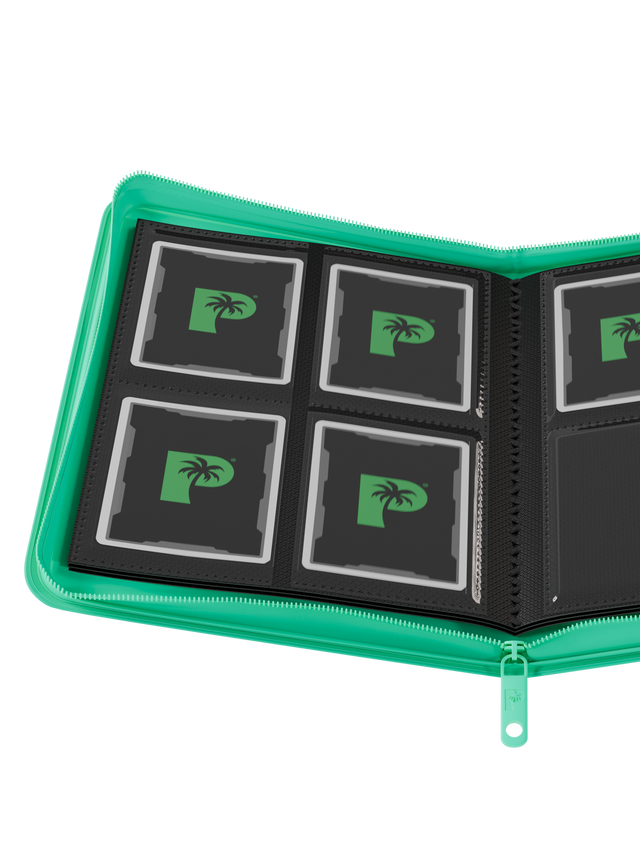 Collector's Series 4 Pocket Zip Binder - Turquoise