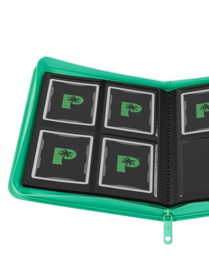 Collector's Series 4 Pocket Zip Binder - Turquoise
