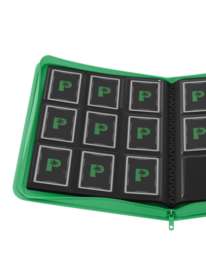 Collector's Series 9 Pocket Zip Binder - GREEN