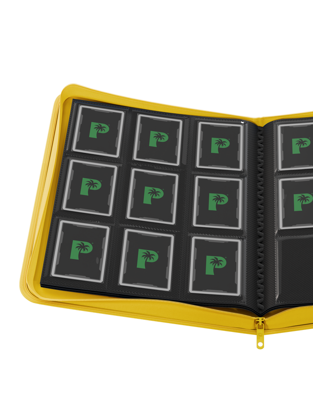 Collector's Series 9 Pocket Zip Binder - Yellow