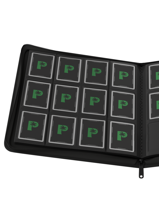 Collector's Series 12 Pocket Zip Binder - Black