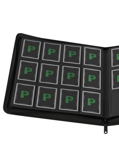 Collector's Series 12 Pocket Zip Binder - Black