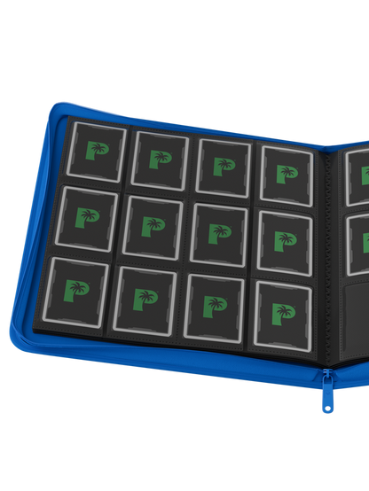 Collector's Series 12 Pocket Zip Binder - Blue