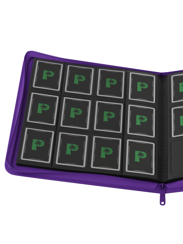 Collector's Series 12 Pocket Zip Binder - Purple