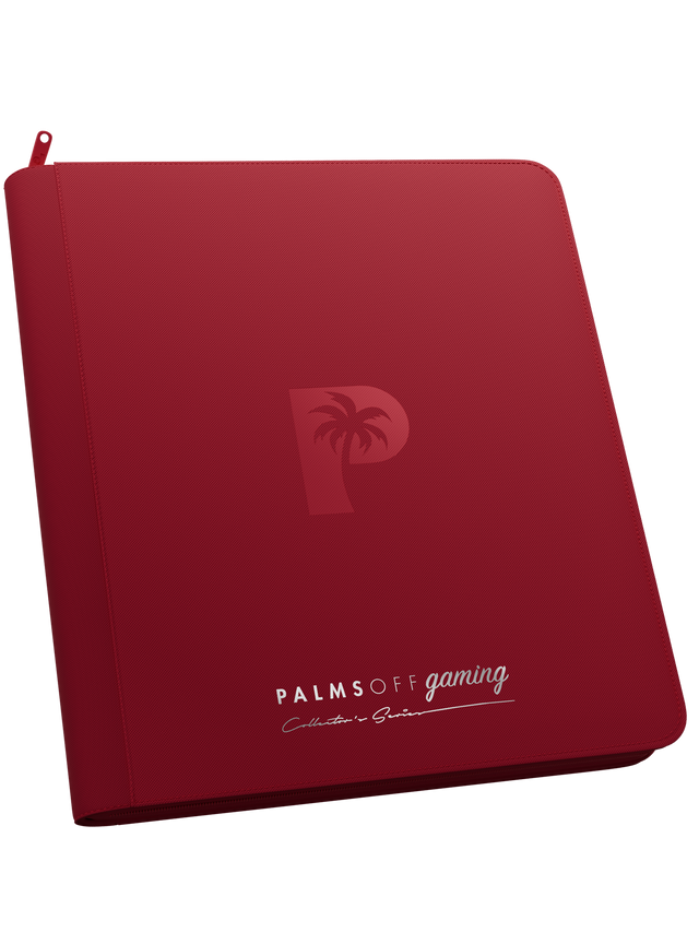 Collector's Series 12 Pocket Zip Binder - Red