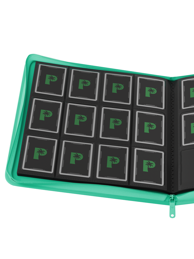 Collector's Series 12 Pocket Zip Binder - Turquoise