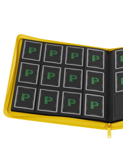 Collector's Series 12 Pocket Zip Binder - Yellow