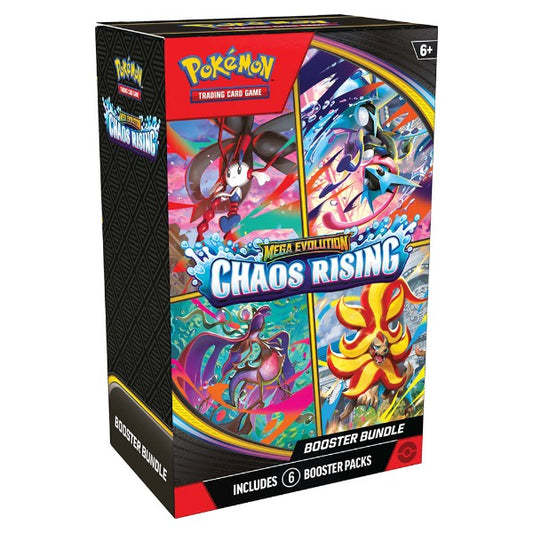Pokemon - TCG - Mega Evolution Chaos Rising Booster Bundle (6 packs)