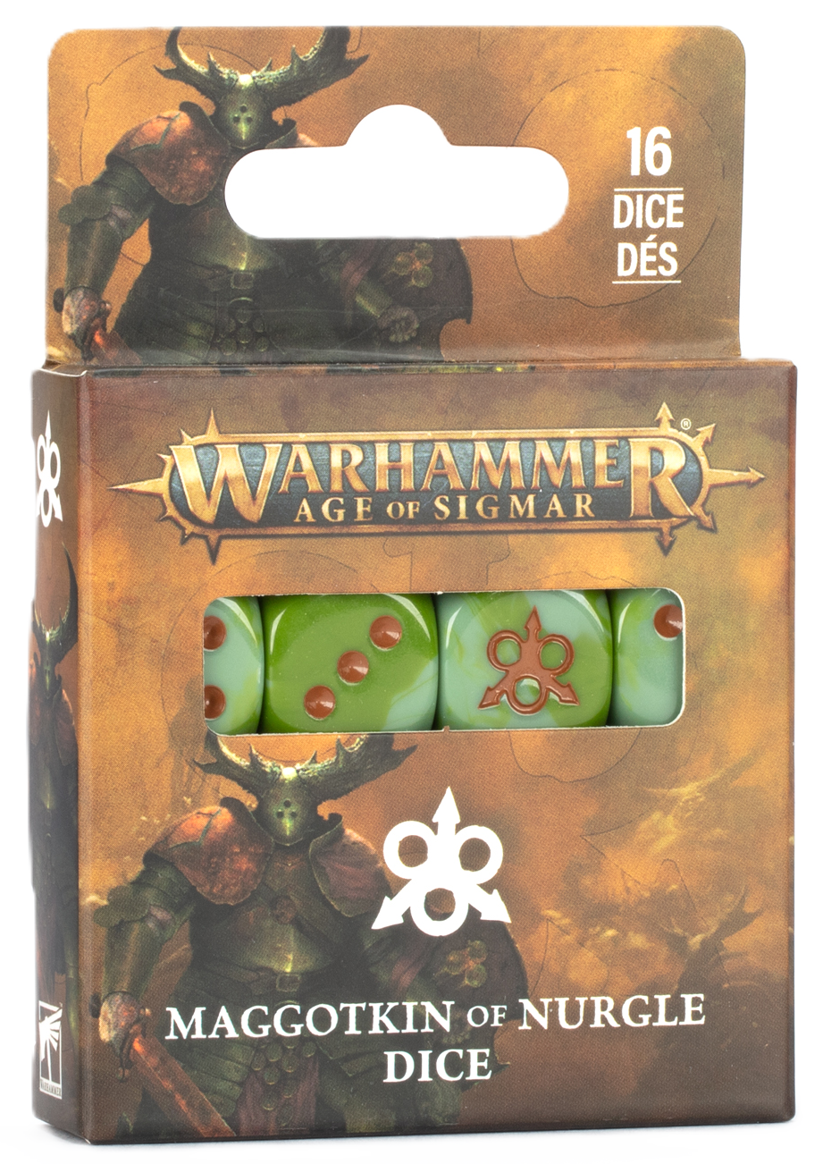 83-95 AGE OF SIGMAR: MAGGOTKIN OF NURGLE DICE