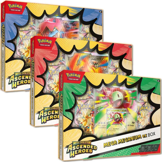 Pokémon TCG: Mega Evolution — Mega Meganium ex/Mega Emboar ex/Mega Feraligatr ex Box