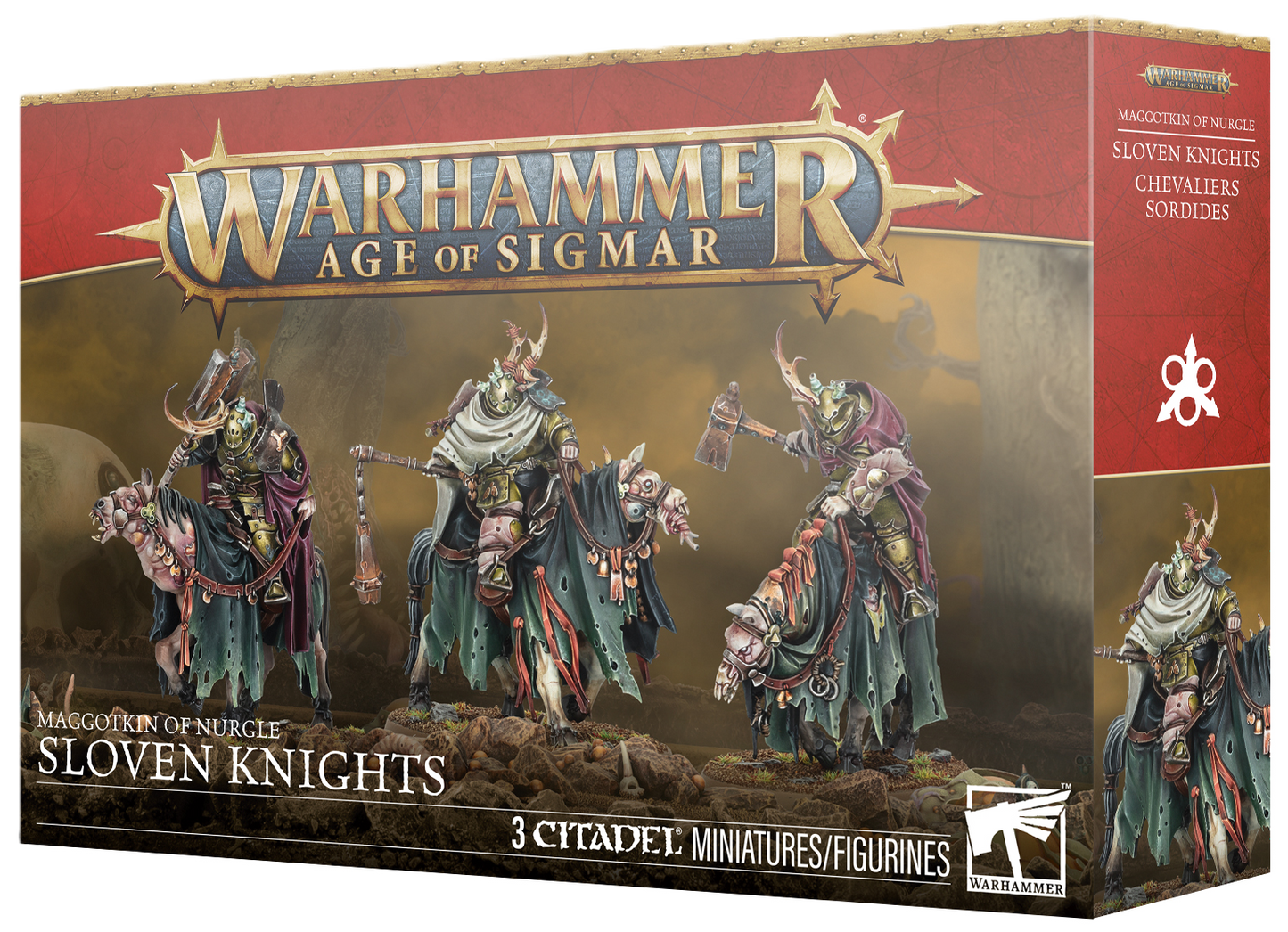 83-114 MAGGOTKIN OF NURGLE: SLOVEN KNIGHTS