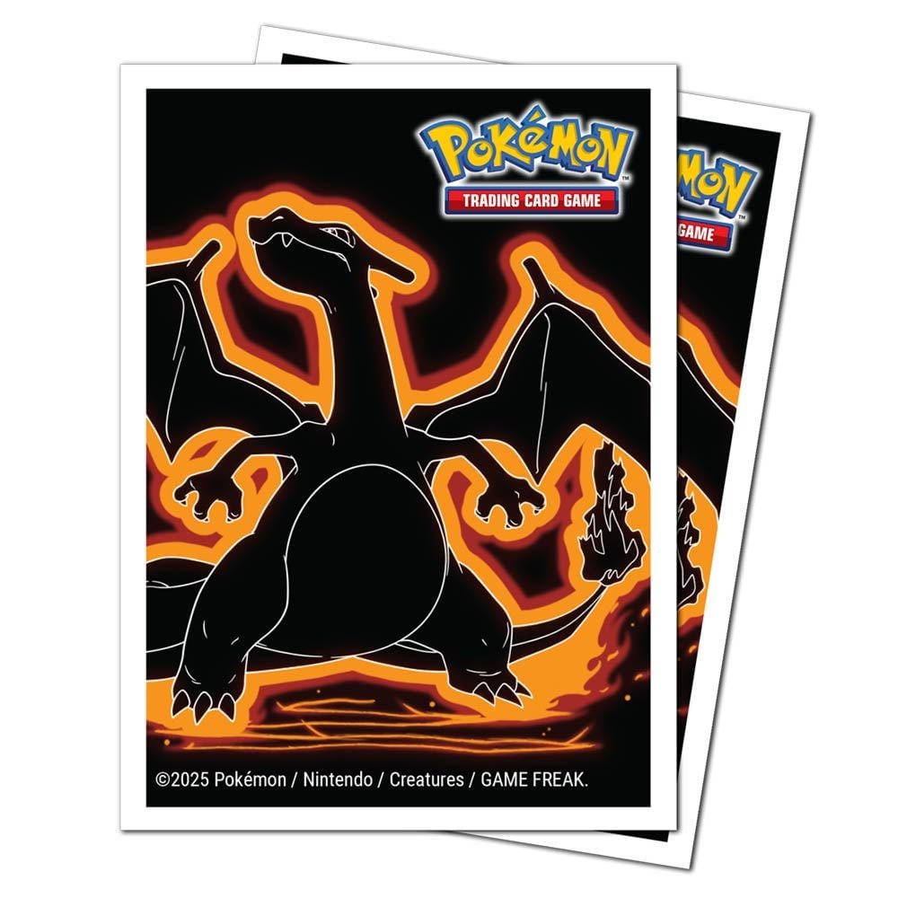 Ultra Pro Pokemon Neon Kanto Charizard APEX Deck Protector Sleeves