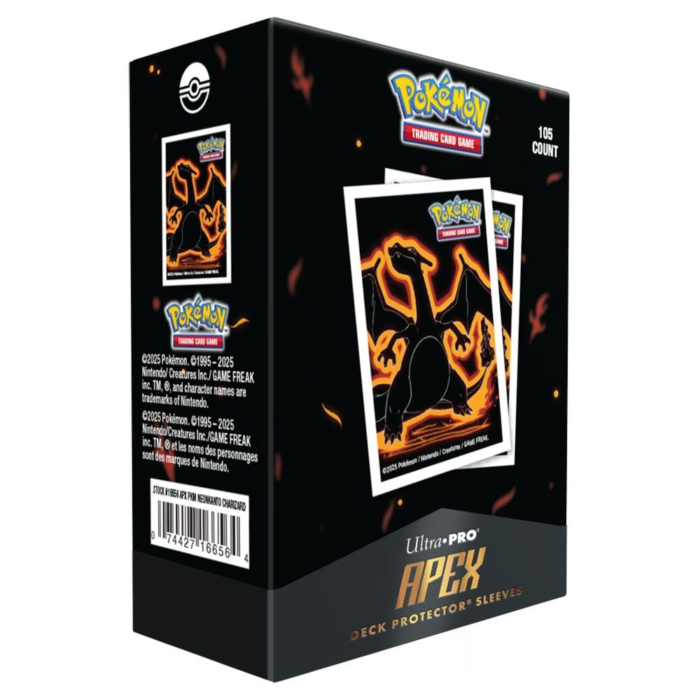 Ultra Pro Pokemon Neon Kanto Charizard APEX Deck Protector Sleeves