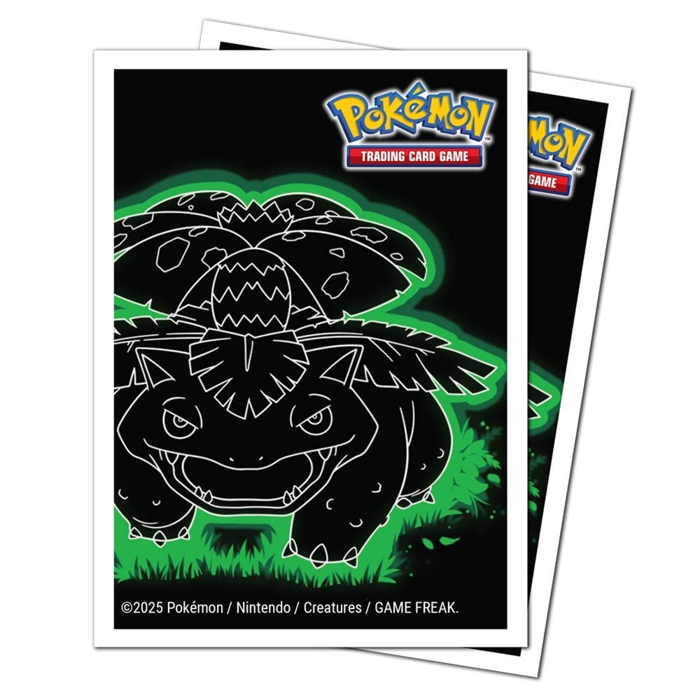 Ultra Pro Pokemon Neon Kanto Venusaur APEX Deck Protector Sleeves